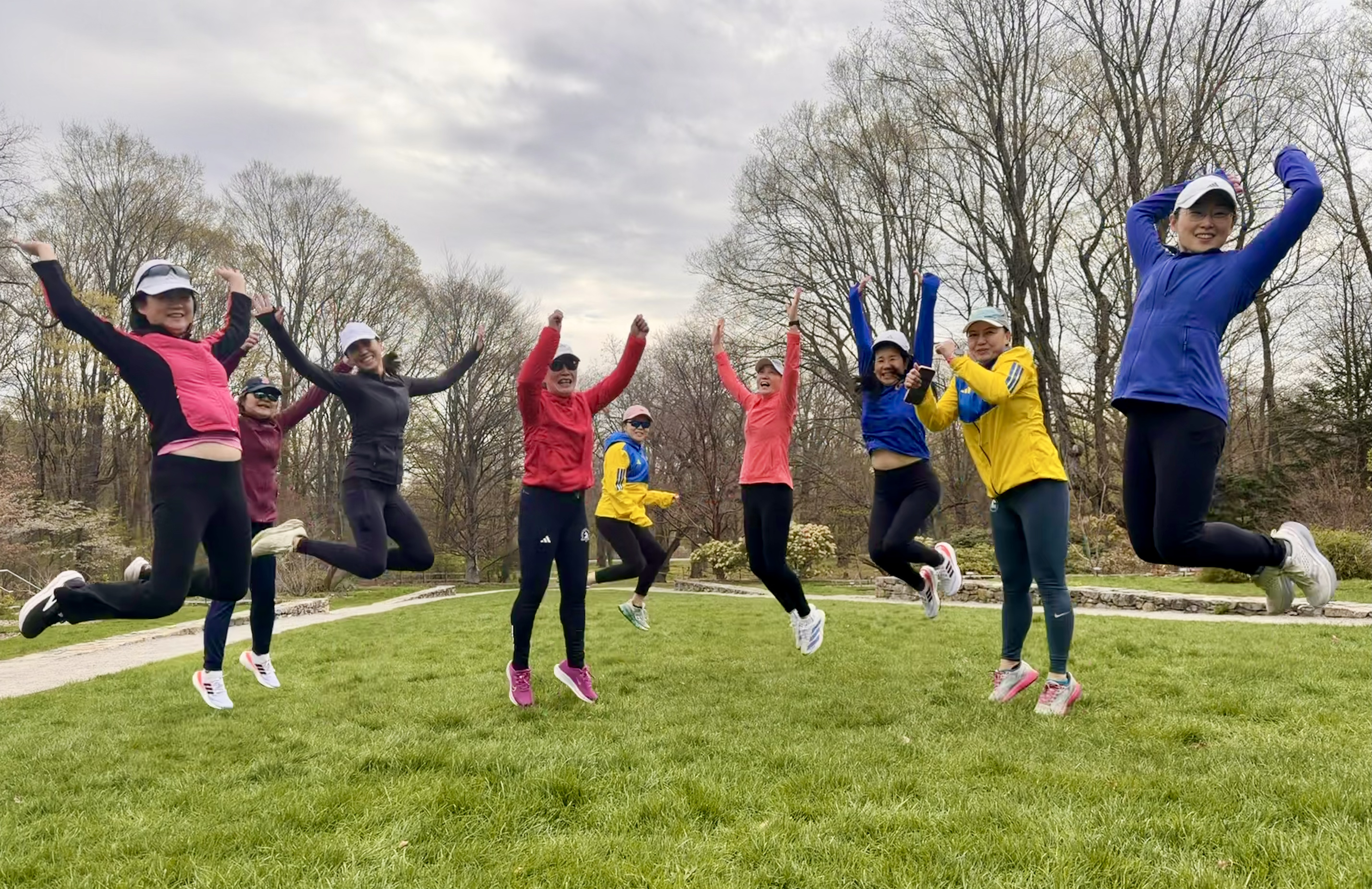 Group jump photo