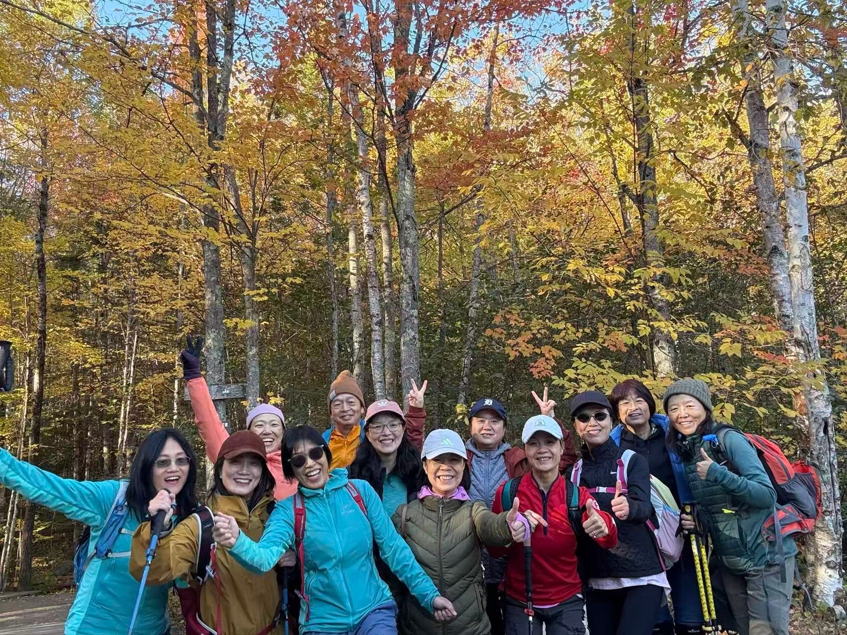 Hiking group photo